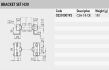 5754-3 0221000192 Pneumatic Manifold 1-8 Bracket set H30 dimensions