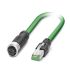 7092-1 10 meter RJ45 4-pole to M12-D-coded FEMALE - Straight Shielded Network Cable 1407532