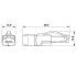 7091-3 10 meter RJ45 4-pole to M12-D-coded PROFINET- Straight Shielded Network Cable 1407499 DIMS2