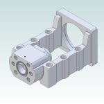 130x130 Servo Motor Bracket (MBCK30-G) Heavy Load (NSK 30TAC 62C bearings)