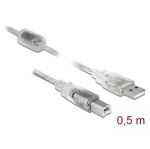 0.5m USB 2.0 Cable A-plug to B-plug