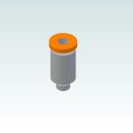 2L01001 Push-in fitting Ø4mm x M5, Straight, Cylindrical, Male (R1)