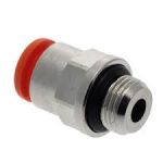 2L01007 Push-in fitting Ø6mm x 1/8 inch, Straight, Cylindrical, Male (R1)