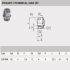 2741-2 2L01008 Push in coupler Ø6mm x 0.25inch 2D Dimensions