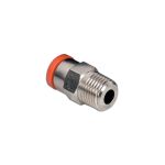 2L01C09 Push-in fitting Ø8mm x 1/8 inch, Straight, Conical, Male (R1/C)