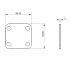 5110-2 2mm Spacer for Destaco 215-U 2D Dimensions