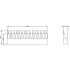 3RM1910-1DA 3-phase busbar for 5 motorstartersModular spacing 22.5 mm