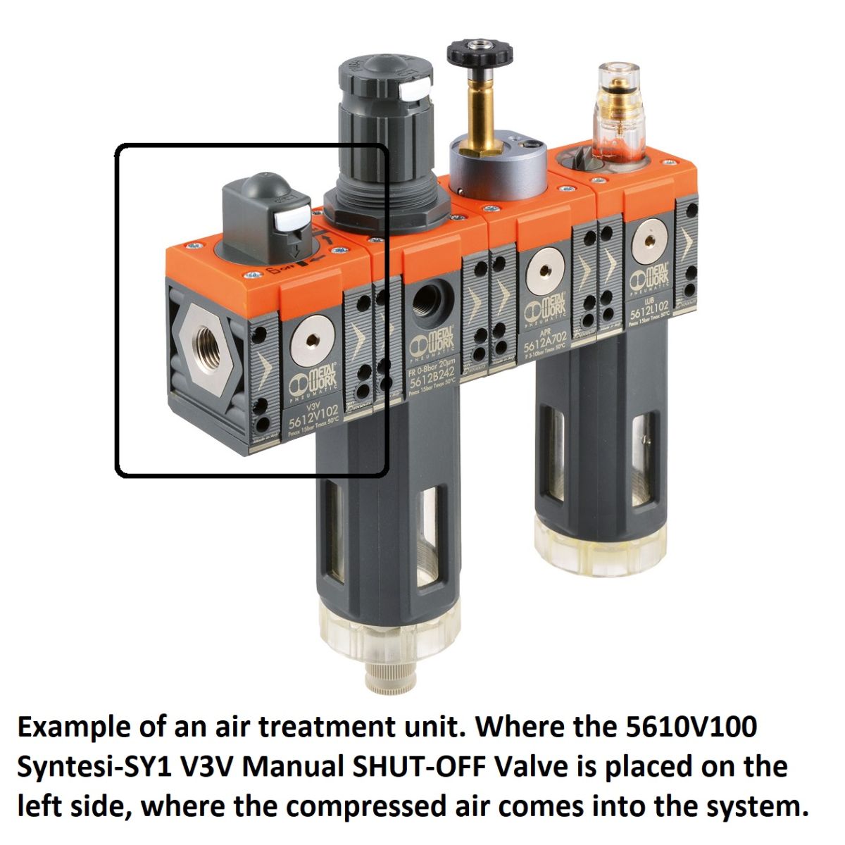 5610V100 Syntesi-SY1 V3V Manual SHUT-OFF Valve | DamenCNC B.V.