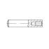 Ø6m6 x 20 Dowel Pin DIN7979D ISO8735A with Internal Thread m4x0.7