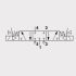 5591-2 7020022100 Mono-stable valve 5-3 1-4inch Closed Center Schematic