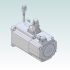 6740-10 AC Servo Motor 750W with Brake ECM-B3M-C20807SS1 24-bit INC encoder 3D render back