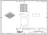 6621-2 AT5 25mm wide Clamping Plate Render 2D Dimensions