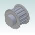 6561-1 AT5 Pulley 21-AT5 Z14 for 10mm wide belts 3D Render