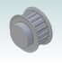 6564-1 AT5 Pulley 21-AT5 Z18 for 10mm wide belts 3D Render