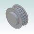 6568-1 AT5 Pulley 21-AT5 Z24 for 10mm wide belts 3D Render