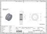 6568-2 AT5 Pulley 21-AT5 Z24 for 10mm wide belts 2D Dimensions