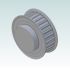 6570-1 AT5 Pulley 21-AT5 Z26 for 10mm wide belts 3d render