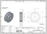 6575-2 AT5 Pulley 21-AT5 Z36 for 10mm wide belts 2D Dimensions