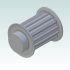 6409-1 AT5 Pulley 36-AT5 Z15 for 25mm wide belts 3D Render