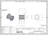 6410-2 AT5 Pulley 36-AT5 Z16 for 25mm wide belts 2D Dimensions