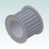 6465-2 AT5 Pulley 36-AT5 Z24 Bore26x23.5mm for 25mm wide belts RENDER2