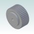 6425-1 AT5 Pulley 36-AT5 Z44 for 25mm wide belts 3D Render