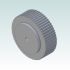 6427-1 AT5 Pulley 36-AT5 Z60 for 25mm wide belts 3D Render