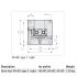 5873-2 Base foot 4080 type 1 right 2D Dimensions