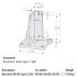 5873-3 Base foot 4080 type 1 right