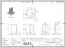 5873-7 Base foot 4080 type 1 right 2D Dimensions