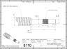 8110-2 BK-FK 10 Ballscrew End Machining Fixed side 2D-Dimensions