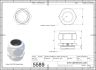 5589-3 Cable Gland M40x1.5 White 2D Dimensions