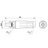 6012-2 Connector - PV-C4F-S 25-6 - 1020776 2D Dimensions