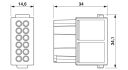 Contact insert module - HC-M-12-CT-F - 1414355