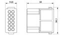 Contact insert module - HC-M-12-CT-M - 1414354