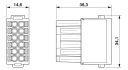 Contact insert module - HC-M-12-PT-F - 1424228