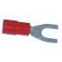 Crimp Terminal Red Fork 4.0mm