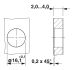 6085-4 Device connector rear mounting - SACC-5P-DSI-M12MSFS-M16 - 1551671 Panel cut out