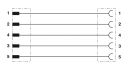 6085-8 Device connector rear mounting - SACC-5P-DSI-M12MSFS-M16 - 1551671 Schematic