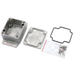 Die Cast Metal Enclosure, with seal, and flange, 65x58x35mm