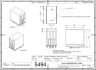 5494-6 DIN Rail Mountable Heatsink for Solid State RelaySSR 15-40Amps 2D Dimensions