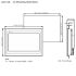 6162-3 DOP-110IS - HMI 10 inch TFT Touch Screen Mounting Dimensions