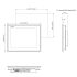 6164-3 DOP-112WX - HMI 12 TFT Touch Screen Wide Advanced 2D Dimensions