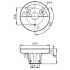 6339-2 E89060 LED-Tower - Mounting base - for IFM signal lamp 2D Dimensions