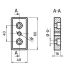 599-2 Endplate 40x80 M16 Compatible with ITEMMaytecsimilar Dimensions