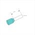 Ferrule Adereindhuls Turquoise 034mm² L8mm