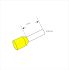 Ferrule Adereindhuls Yellow 025mm² L6mm