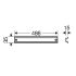 FP TS 54 DIN Rail 486mm Length mountscrews