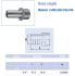 G 34 to 19mm inside Ø Hose Barb 316 Stainless Steel Adapter