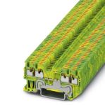 Ground modular terminal - PT 1,5/S-QUATTRO-PE - 3208333 (GREEN/YELLOW)